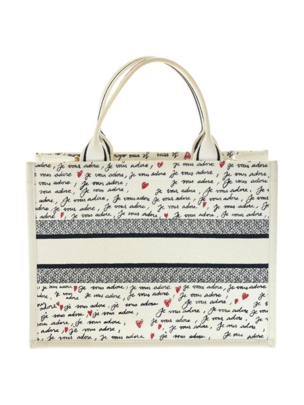 Dior Am le Book Tote White Red Canvas - Picture 2 of 8